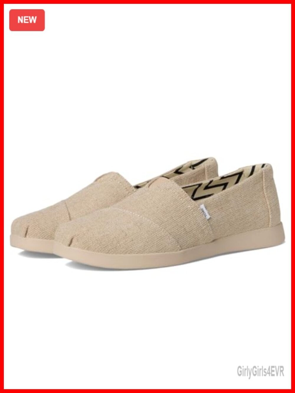 Slip On Espadrille with CloudBound Insole, Elastic Gore, Relaxed Fit